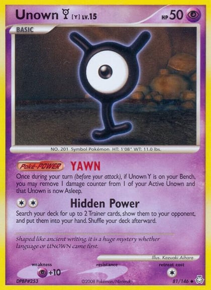 Unown (Y), Legends Awakened 81/146