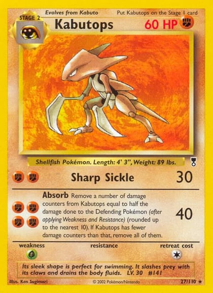 Kabutops, Legendary Collection 027/110