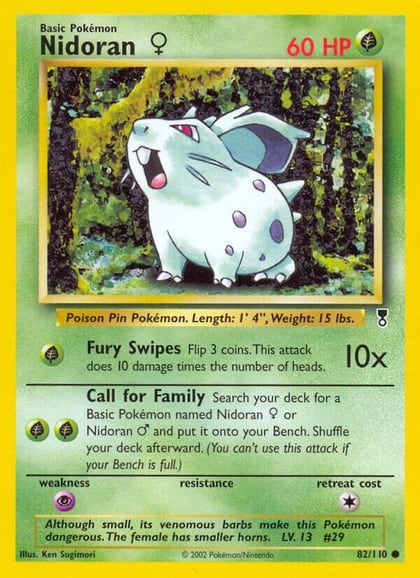 Nidoran F, Legendary Collection 082/110