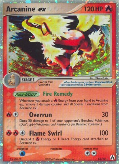 Arcanine ex, Legend Maker 83/92
