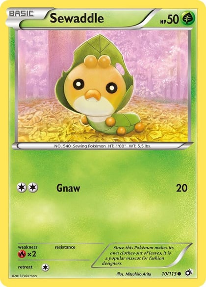 Sewaddle (10), Legendary Treasures 10/113