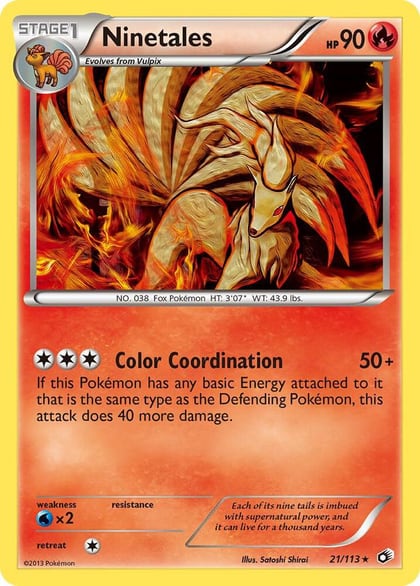 Ninetales, Legendary Treasures 21/113
