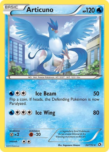 Articuno, Legendary Treasures 32/113