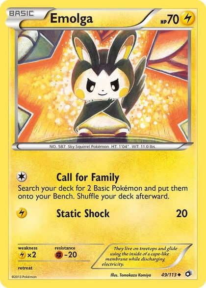 Emolga, Legendary Treasures 49/113