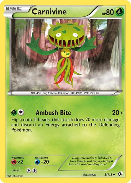 Carnivine, Legendary Treasures 5/113