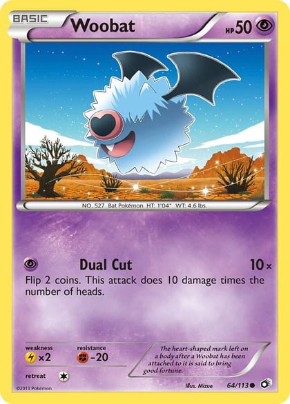Woobat, Legendary Treasures 64/113