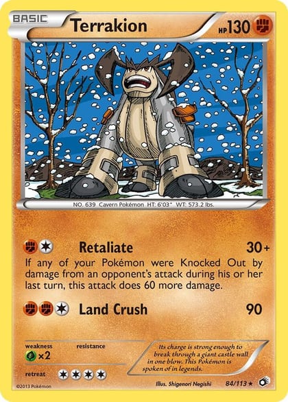 Terrakion, Legendary Treasures 84/113