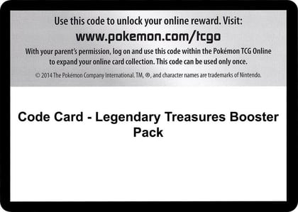 Code Card - Legendary Treasures Booster Pack, Legendary Treasures P280567