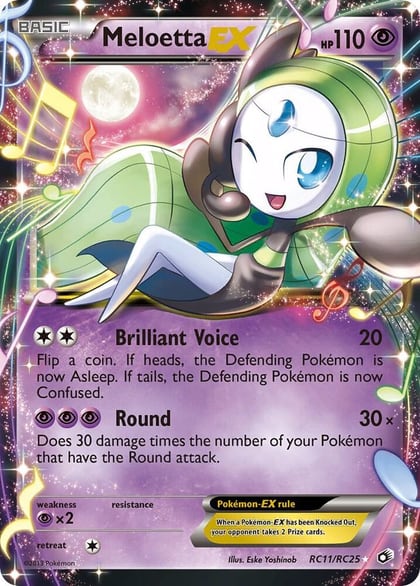 Meloetta EX, Legendary Treasures: Radiant Collection RC11/RC25