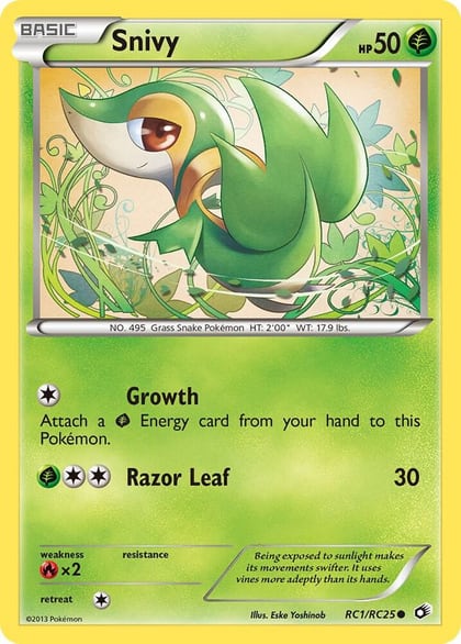 Snivy, Legendary Treasures: Radiant Collection RC1/RC25