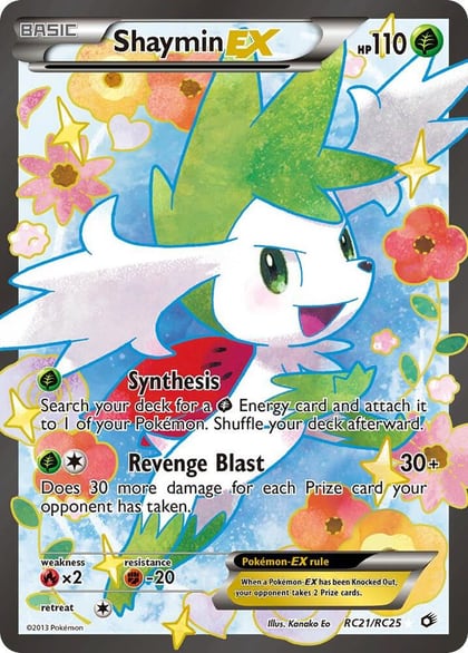 Shaymin EX (Full Art), Legendary Treasures: Radiant Collection RC21/RC25