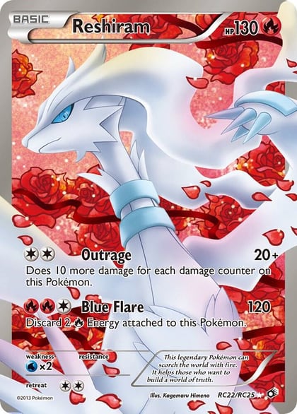 Reshiram (Full Art), Legendary Treasures: Radiant Collection RC22/RC25