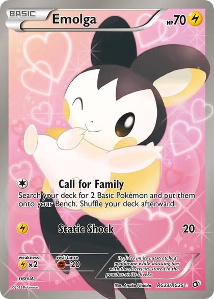 Emolga (Full Art), Legendary Treasures: Radiant Collection RC23/RC25