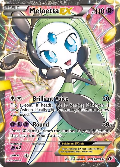 Meloetta EX (Full Art), Legendary Treasures: Radiant Collection RC25/RC25