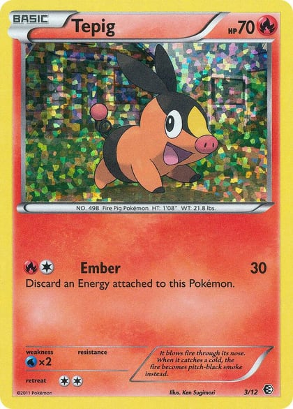 Tepig - 3/12, McDonald's Promos 2011 003/012
