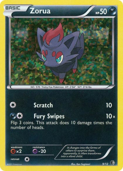 Zorua - 9/12, McDonald's Promos 2011 009/012