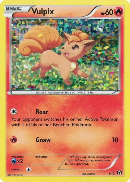 Vulpix - 1/12, McDonald's Promos 2016 001/012
