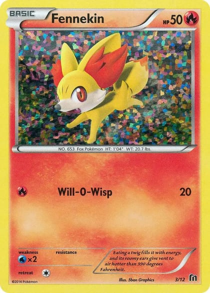 Fennekin - 3/12, McDonald's Promos 2016 003/012