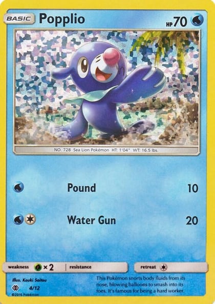 Popplio - 4/12, McDonald's Promos 2017 004/012