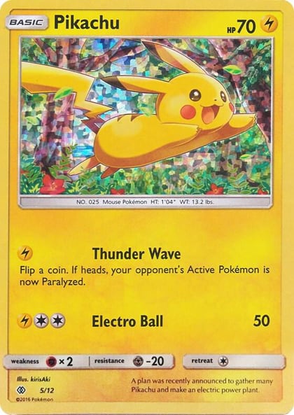 Pikachu - 5/12, McDonald's Promos 2017 005/012