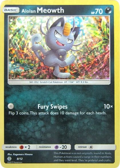 Alolan Meowth - 8/12, McDonald's Promos 2017 008/012