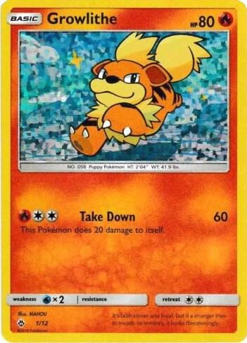 Growlithe - 1/12, McDonald's Promos 2018 001/012