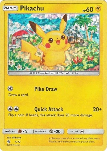 Pikachu - 4/12, McDonald's Promos 2018 004/012