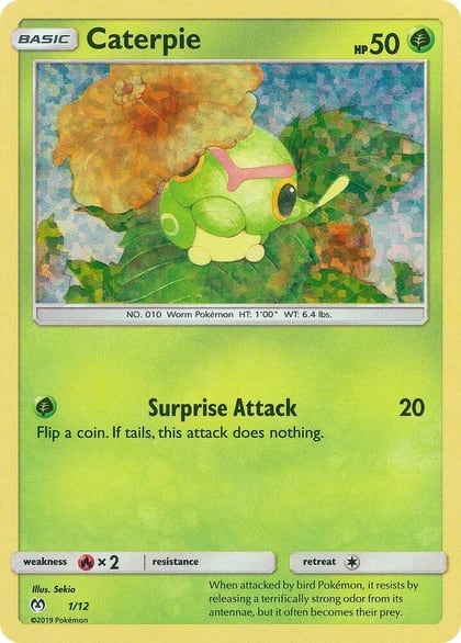 Caterpie - 1/12, McDonald's Promos 2019 001/012