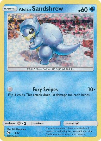 Alolan Sandshrew - 4/12, McDonald's Promos 2019 004/012