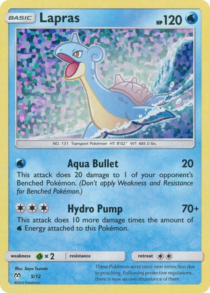 Lapras - 5/12, McDonald's Promos 2019 005/012