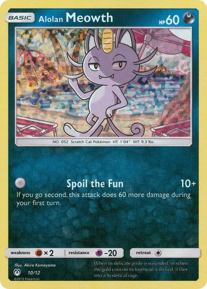 Alolan Meowth - 10/12, McDonald's Promos 2019 010/012