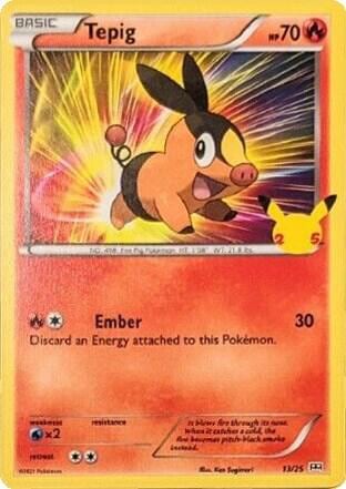 Tepig - 13/25, McDonald's 25th Anniversary Promos 013/025