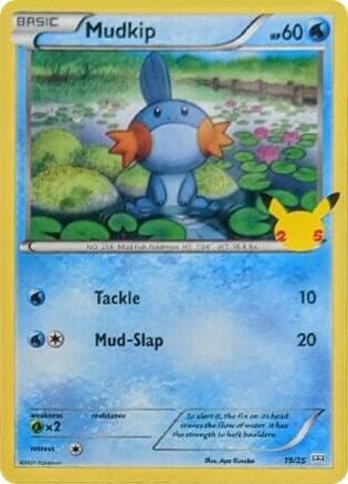 Mudkip - 19/25, McDonald's 25th Anniversary Promos 019/025