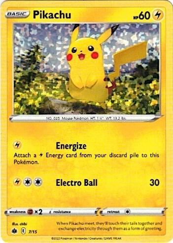 Pikachu - 7/15, McDonald's Promos 2022 007/015