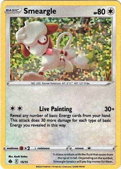 Smeargle - 15/15, McDonald's Promos 2022 015/015