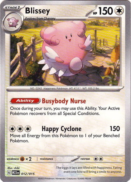 Blissey, McDonald's Promos 2023 012/015