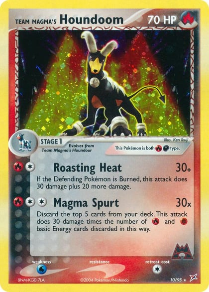 Team Magma's Houndoom - 10/95, Team Magma vs Team Aqua 10/95
