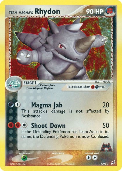 Team Magma's Rhydon - 11/95, Team Magma vs Team Aqua 11/95