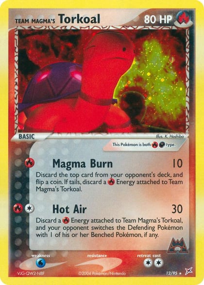 Team Magma's Torkoal, Team Magma vs Team Aqua 12/95