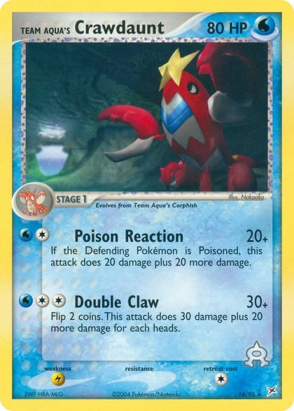 Team Aqua's Crawdaunt - 14/95, Team Magma vs Team Aqua 14/95