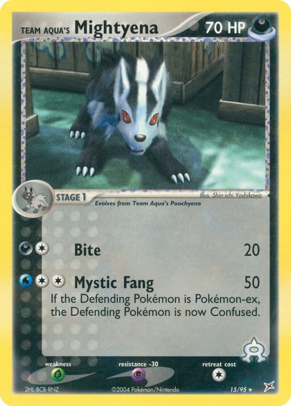 Team Aqua's Mightyena - 15/95, Team Magma vs Team Aqua 15/95