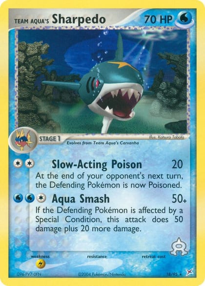 Team Aqua's Sharpedo - 18/95, Team Magma vs Team Aqua 18/95