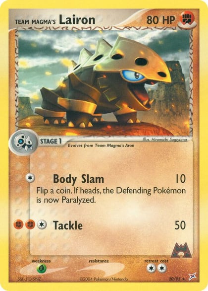Team Magma's Lairon - 20/95, Team Magma vs Team Aqua 20/95