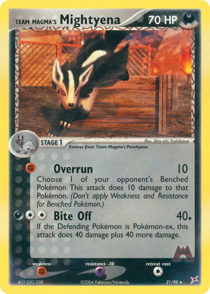 Team Magma's Mightyena - 21/95, Team Magma vs Team Aqua 21/95