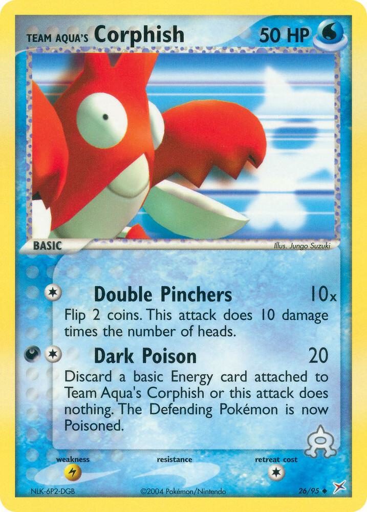 Team Aqua's Corphish - 26/95, Team Magma vs Team Aqua 26/95