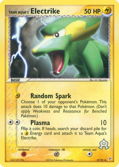 Team Aqua's Electrike - 27/95, Team Magma vs Team Aqua 27/95