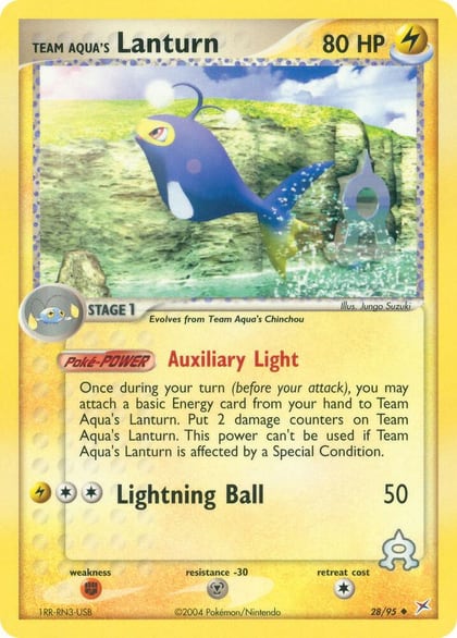 Team Aqua's Lanturn, Team Magma vs Team Aqua 28/95