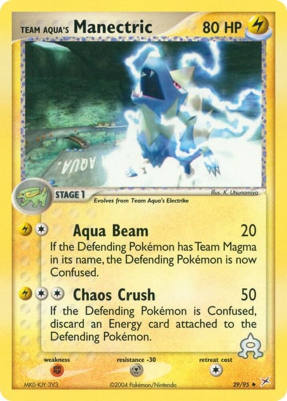 Team Aqua's Manectric - 29/95, Team Magma vs Team Aqua 29/95