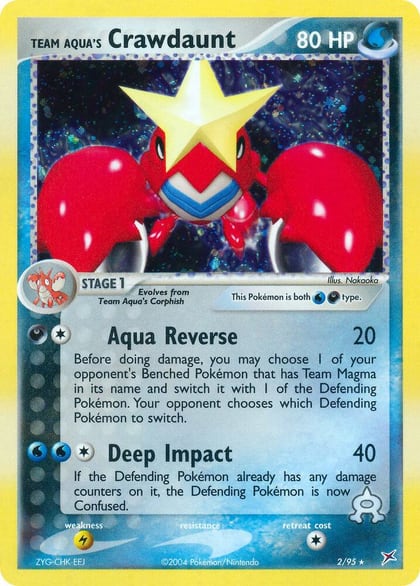 Team Aqua's Crawdaunt - 2/95, Team Magma vs Team Aqua 2/95
