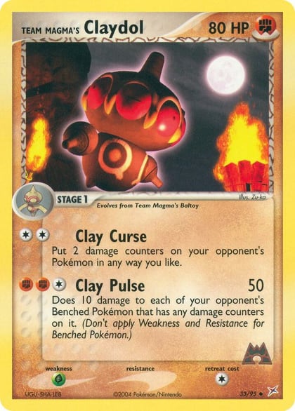 Team Magma's Claydol - 33/95, Team Magma vs Team Aqua 33/95